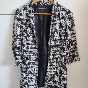 Warehouse Womens Black and White Suit